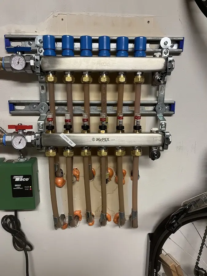 Plumber performing Gas Line Installation at a residential property in Candlewick Lake